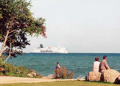 Faehre von Bornholm kommend